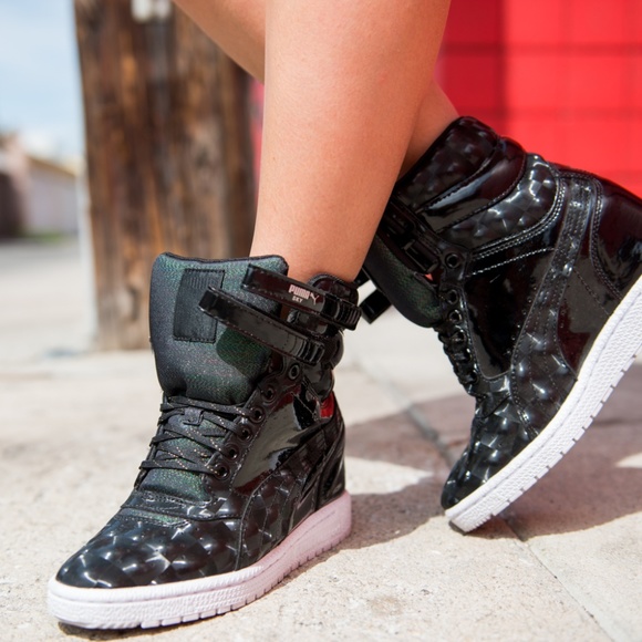 puma sky wedge sneakers